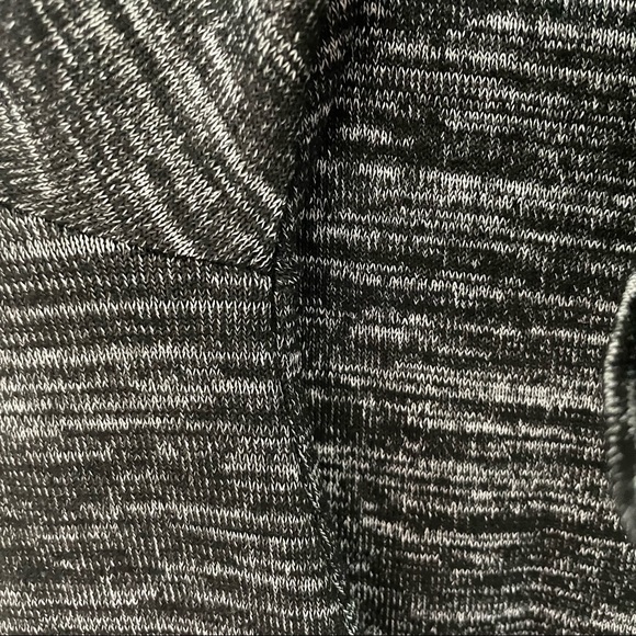 RD style turtle neck sweater dress or tunic size large black & silver heathered - Picture 2 of 3